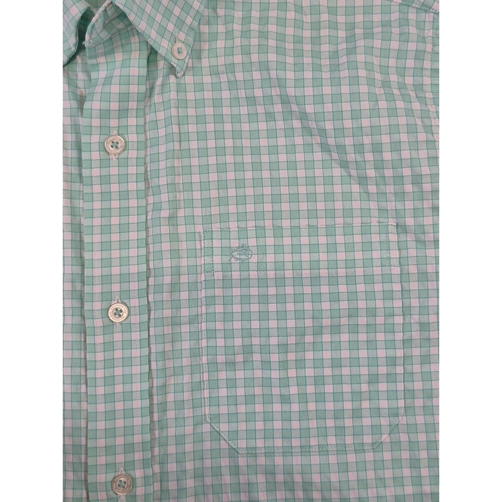 Southern Tide Intercoastal Shirt Mens Small Plaid Short Sleeve Fishing - Picture 5 of 8